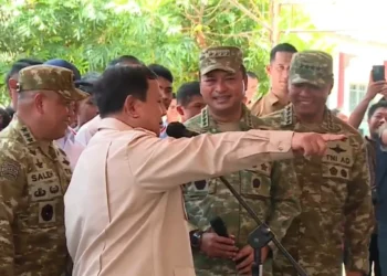 Presiden Prabowo Subianto mengunjungi SMKN 2 Talaud